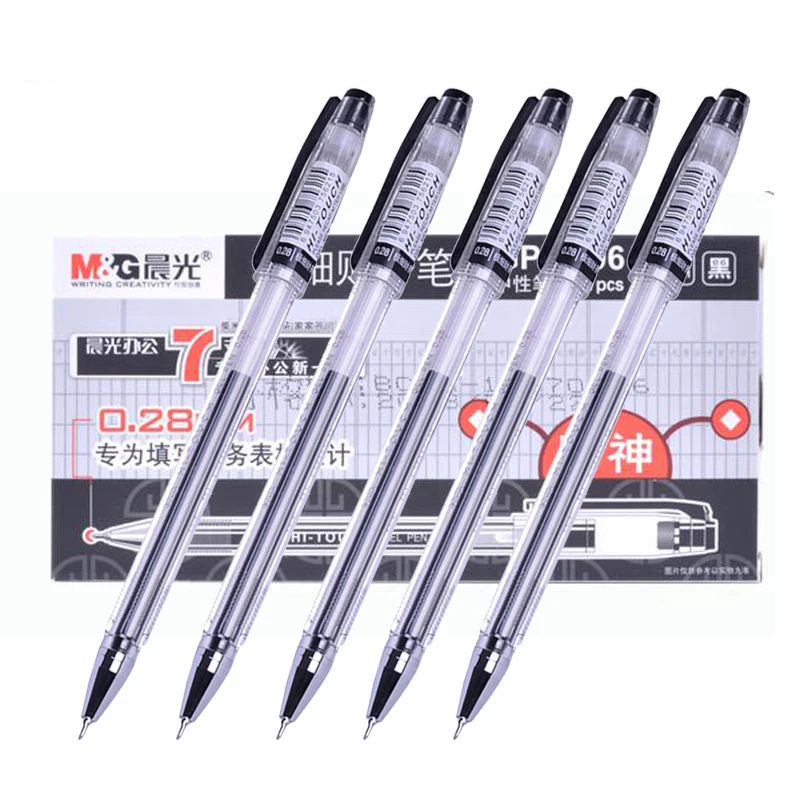 

12pcs M&G Neutral Watercolor Signature Pen Very Fine Financial Professional Signature Pen 0.28mm
