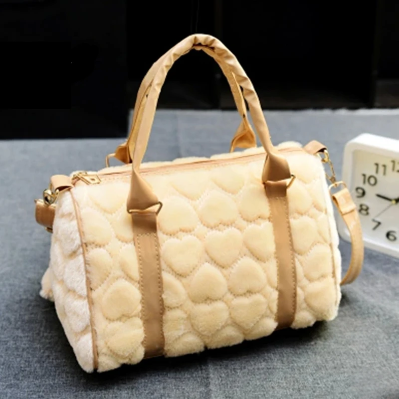 2015 women Messenger Bags for Winter Fur handbags fashion Christmas present Valentine s Day bags boston