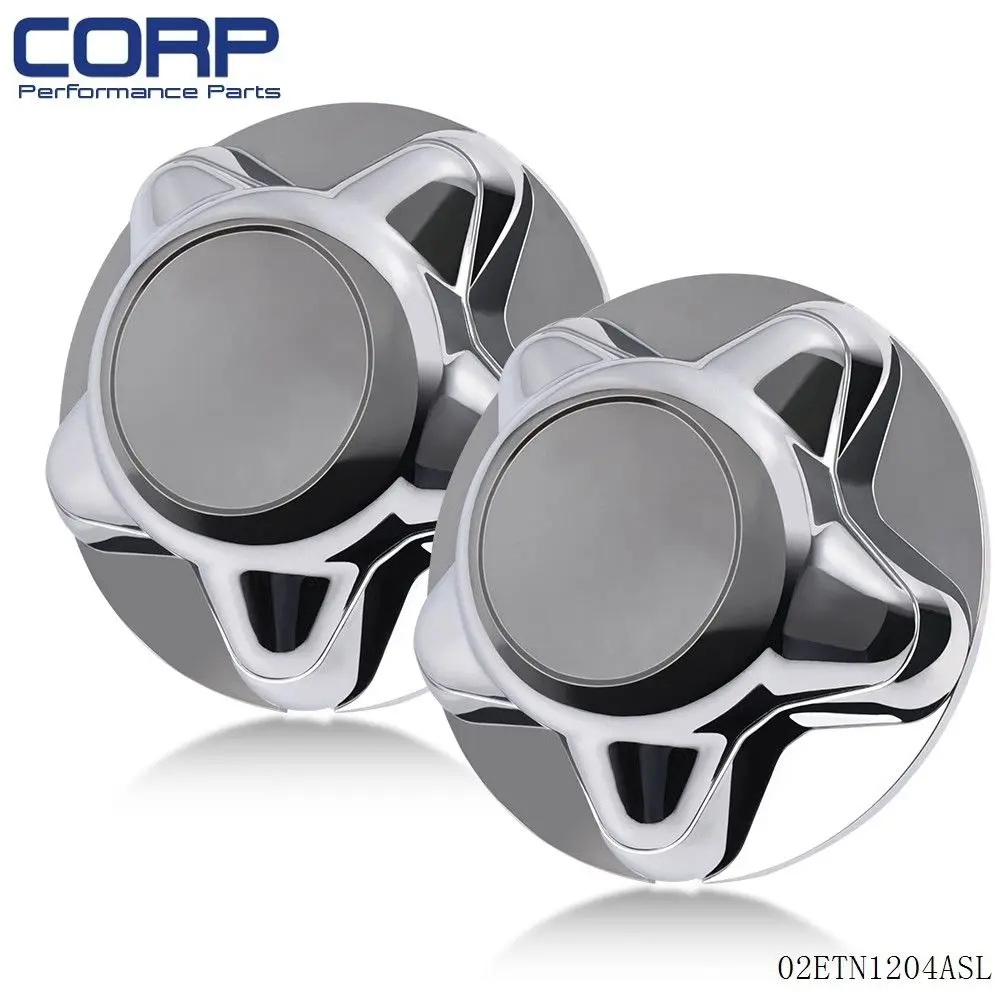 Free Shipping 2PCS Chrome Wheel Center Hub Caps Rim Covers 5 Lug Nut