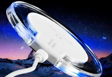 High Qi Wireless Charger For iphone x 8 8 Plus Universal Clear Crystal Phone Wireless Charger