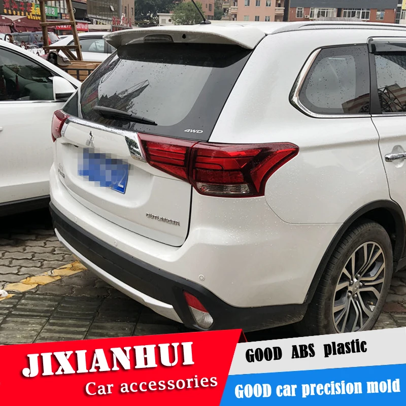 

For Outlander Spoiler 2013-2018 Mitsubishi Outlander QBK Spoiler ABS plastic Material Car Rear Wing Color Rear Spoiler