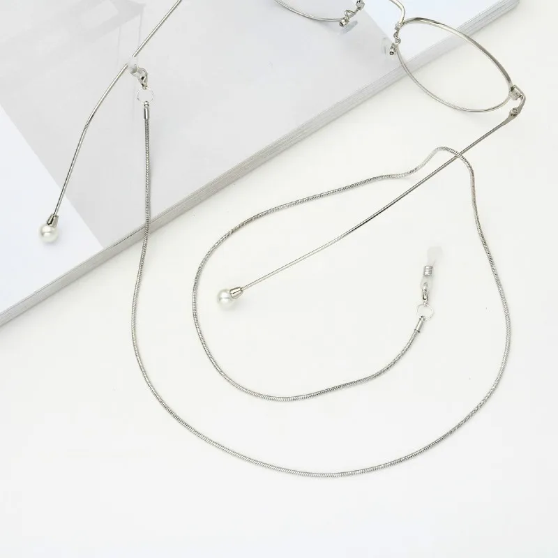 1pcs 61cm Metal Glasses Chains Sunglasses Lanyard Strap Necklace Eyeglass Glasses Chain Cord Holder For Reading Glasses