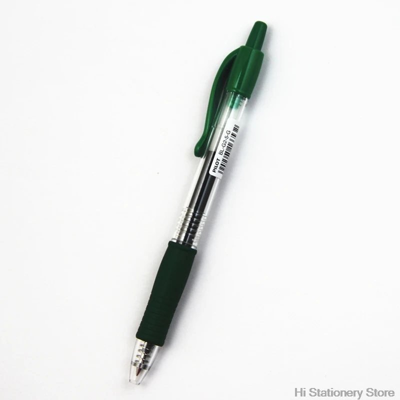 Green 6PCS Pilot G2 Выдвижная Высококачественная цветная гелевая шариковая ручка, пресс, унисекс ручка, Япония 0,5 мм, 13 цветов 0,5 мм - Цвет: Green 6PCS