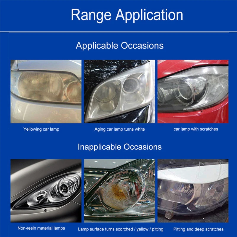 Car Headlight Refurbished Electrolytic Atomized Cup within 2 x 30 ML Headlamp Repair Liquid Repair Tool
