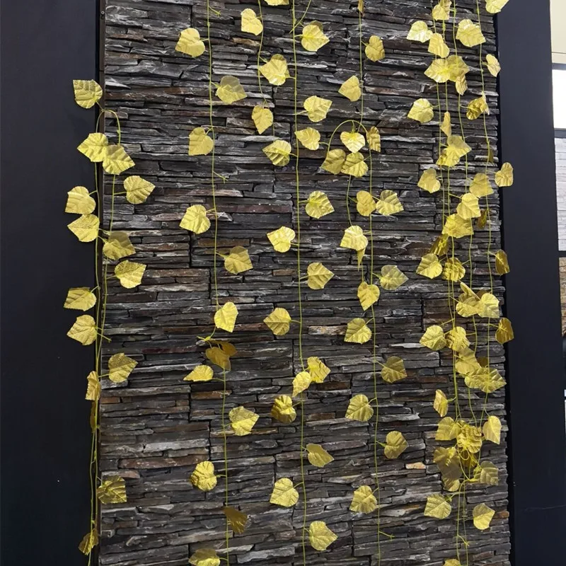 

Maple Flower Rattan Simulation Golden Maple Yellow Leaf Plant Golden Yellow Leaves Home Party Decoration Layout Garden