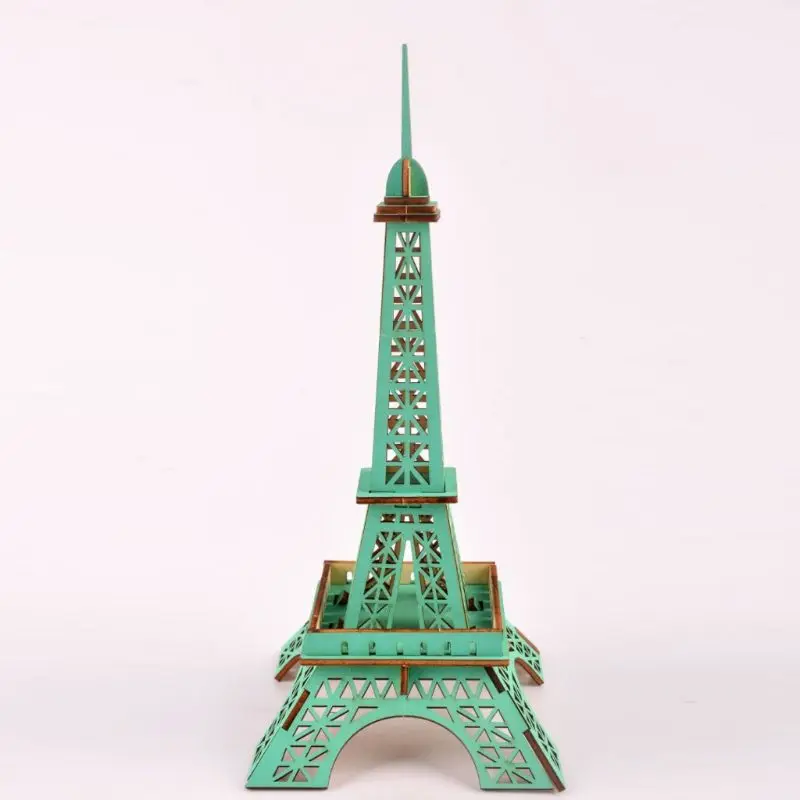 

Simulation 3D Eiffel Tower Models Wood Assemble Jigsaw Disassemble Puzzle Kids Intelligence Educational Toys Children Gift