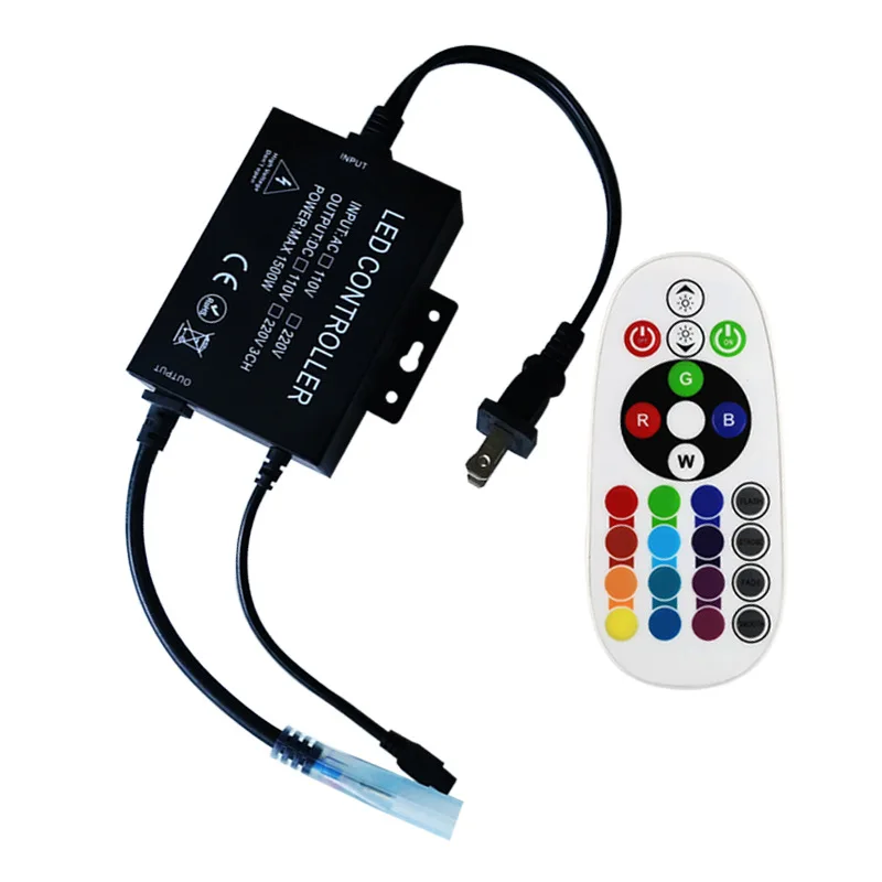 Фото Bluetooth контроллер для светодиодной ленты RGB 750 Вт/1500 Вт с 24 клавишами беспроводной Bluetooth контроллер для светодиодной ленты RGB 750 Вт/1500 Вт с 24 клавишами беспроводной