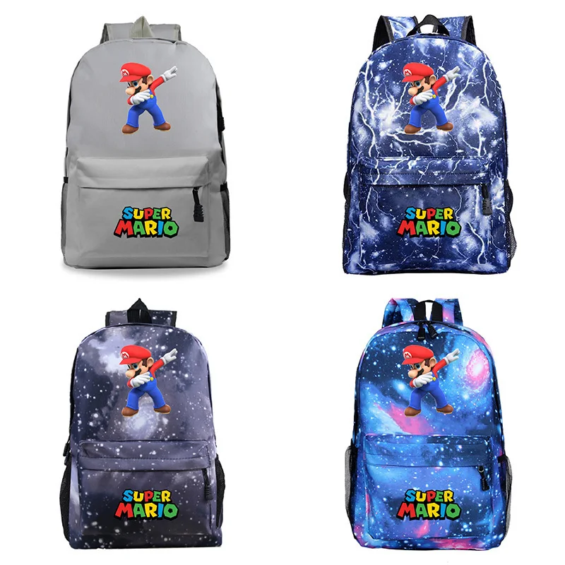 Рюкзак для путешествий для мужчин Sac Dos для женщин Super Mario 14 дизайн школьный рюкзак с логотипом на заказ Рюкзак Mochila Mujer