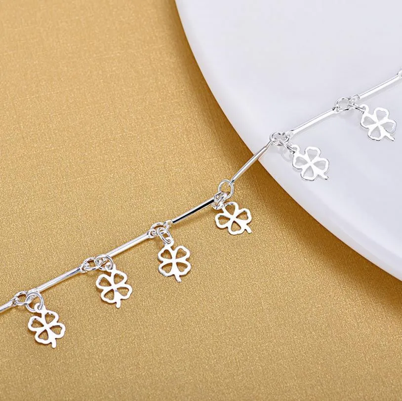 TJP Top Quality 925 Silver Bracelets For Girl Party Jewelry Latest