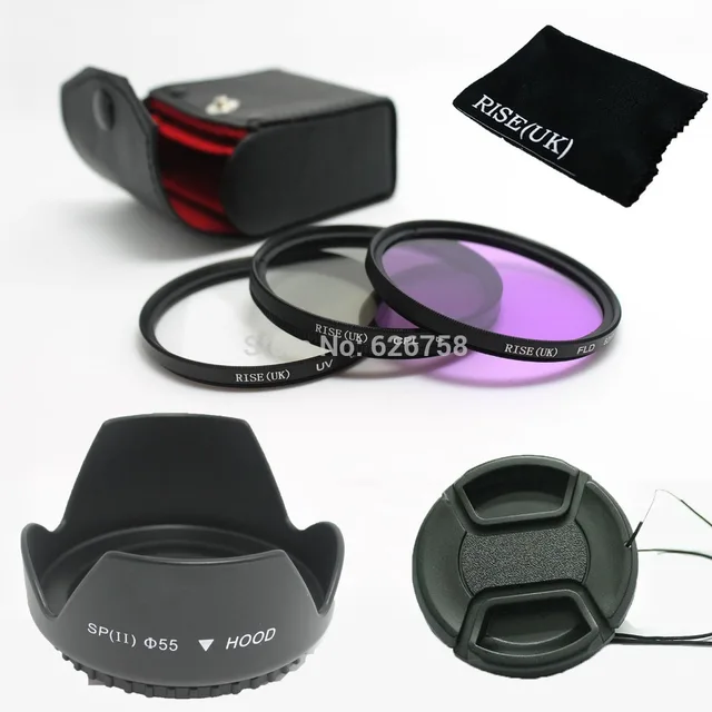 Special Price RISE(UK) 55mm UV CPL FLD Filter Set + Petal Flower Lens Hood + Front Lens Cap Cover for Sony Alpha A200 A300 A350 A230 A330 A580 Special Price RISE(UK) 55mm UV CPL FLD Filter Set + Petal Flower Lens Hood + Front Lens Cap Cover for Sony Alpha A200 A300 A350 A230 A330 A580
