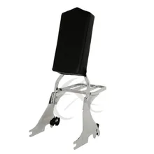 Chrome Adjustable Backrest Sissy Bar For Harley Sportster XL1200 XL883 2004-2018 48 72 Black Motorcycle koleroader aluminum hollow black cnc gear shift lever linkage shifter link for harley sportster 48 72 xl883 xl1200 2004 2017
