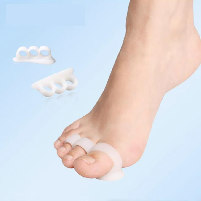 1Pair Silicone Toe Separators Pedicure Tools Separator For Toes
