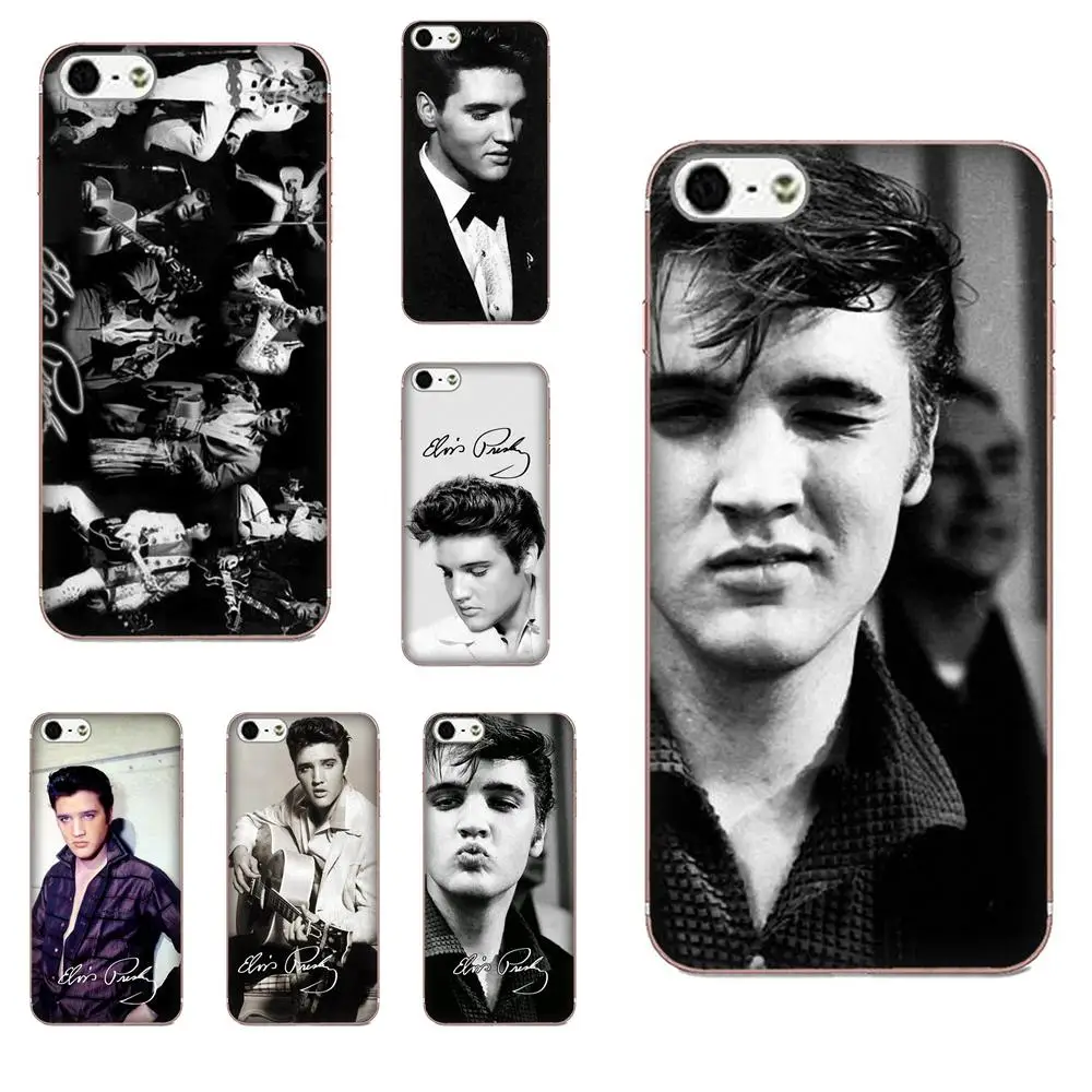 Прозрачный мягкий чехол Elvis Presley для Galaxy Grand Alpha G850 Core2 Prime S2 I9082 A3 A5 A7 On5 On7 2015 2016