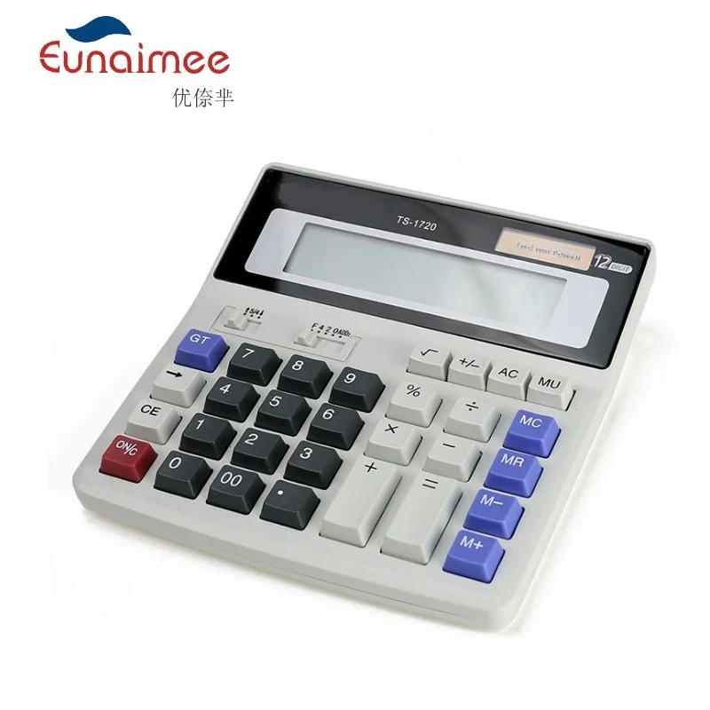 

12 Digit Desk Calculator Large Buttons Financial Business Accounting Tool real big buttons for office school