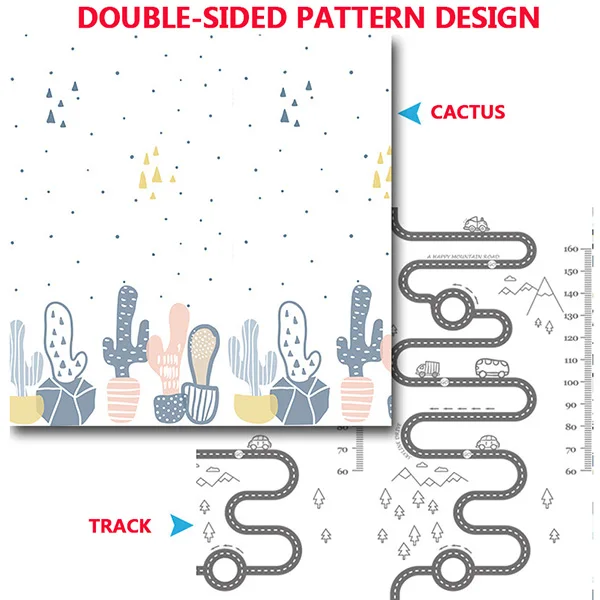Блестящий детский коврик для игр 180*200 см, хлопковый коврик для ползания, напольный ковер для подарка ребенку - Цвет: 5