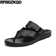 Размер 47; Цвета: черный; пляжные босоножки; модные летние шлепки дизайнерской обуви для мужчин высокого качества 13 открытый сандалии, шлепанцы натуральная кожа