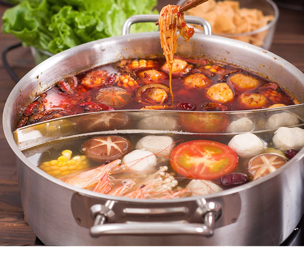 Нержавеющая сталь для тушеного мяса с суповые кастрюли жаркого антипригарная