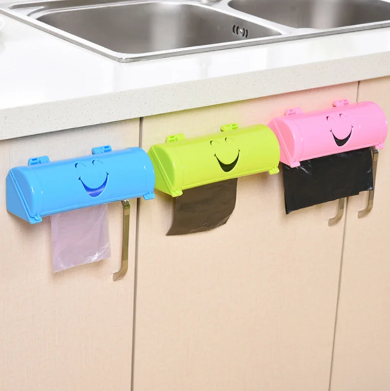 

Wall-mounted Plastic Bag Storage Box Garbage Trash Bags Storage Container Multi-purpose Kitchen Bathroom Organization Case