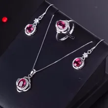 [MeiBaPJ, хорошее качество, натуральный красный гранат, драгоценный камень, модный набор украшений для женщин, настоящее 925 пробы, серебро, очаровательные ювелирные изделия