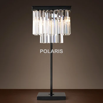 

Factory Outlet Modern Vintage Crystal Table Lamp Desk Lights for Home Hotel Bed Room Decor