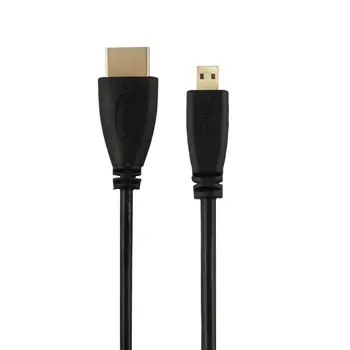 

10pcs/lot 5FEET 1.5m 2m 3m 5m 6ft 10ft 15ft MICRO HDMI to HDMI cable with Ethernet Gold Plated for Cell phones for win8 4kx2k