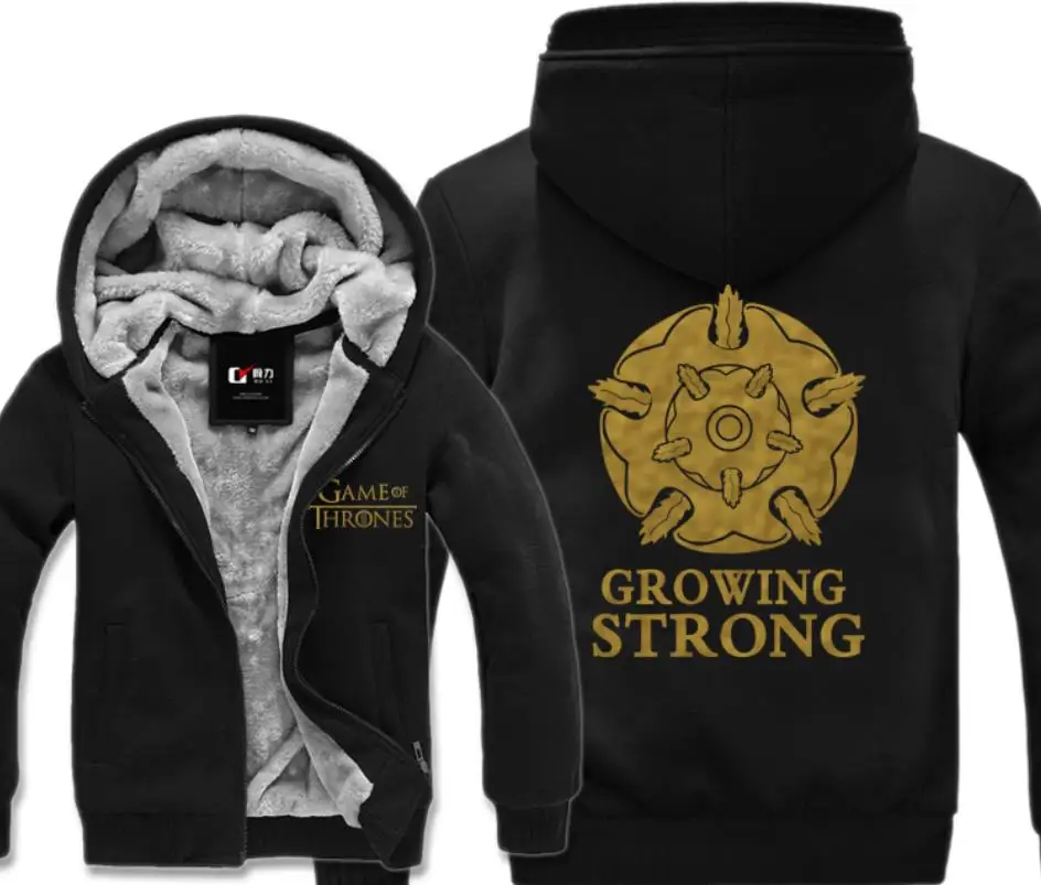 

New Game of Thrones Growing Strong House Tyrell Sweatshirts Hoodies Velvet Coat USA Size