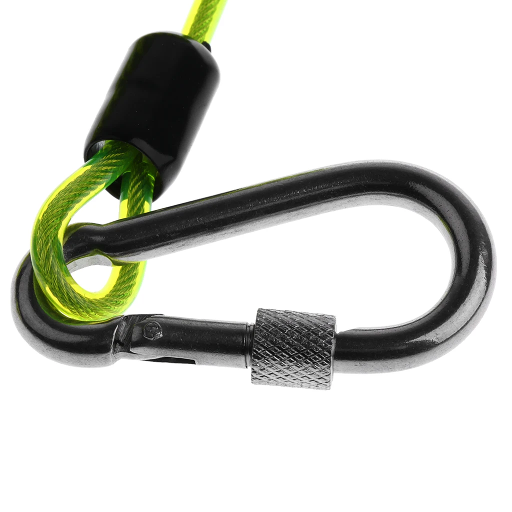 Scuba Diving Dive 10cm Spiral Spring Coil Snap Clip Lanyard Safety Emergency Gear for Outdoor Climbing Underwater Photography