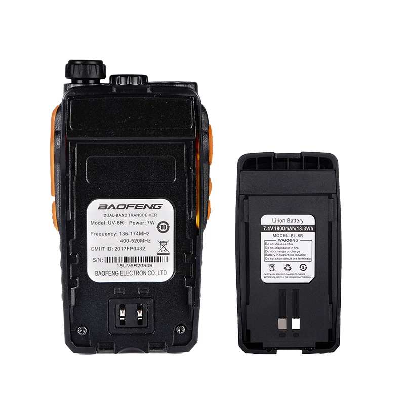 Baofeng 10 км двухсторонняя радиосвязь телефон 7 Вт Двухдиапазонная VHF UHF рация