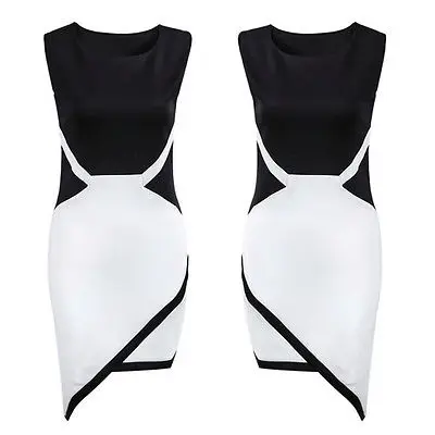 Fashion font b Women b font font b Sexy b font Casaul Sleeveless Asymmetric Party font