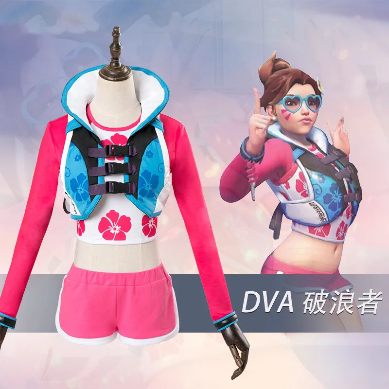 Игра OW D. Va DVA Hana Song Косплей Костюм Waveracer наряд для взрослых женщин и девочек карнавальные вечерние костюмы на Хэллоуин