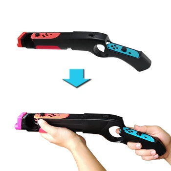 

Gaming Accessory Somatosensory Shooting Gun Stand NS Kinect Sensor Game Gun Handle Grips for Nintend Switch Joy Con Controller