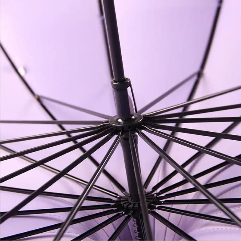 Женская мода 16 ребра зонтик-пагода принцесса длинная ручка зонтик ветрозащитный солнечный и дождливый зонтик F20173405