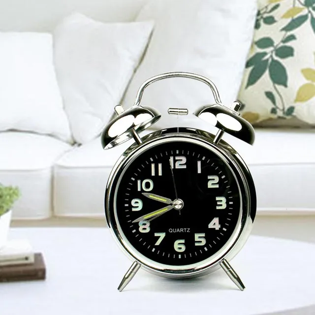 2019 New Metal Table Alarm Clock Luxury Design Quartz Despertador Reloj