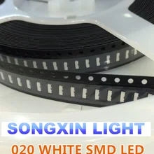 5000 шт 020 белый 3806 3810 вид сбоку SMD/SMT SMD светодиодный вид сбоку 020 белый светодиодный светильник 1800-2500MCD 3,8*1,0*0,6 мм