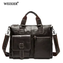 WEIXIER Классическая многофункциональная дизайнерская мужская сумка из натуральной кожи большая вместительность простая деловая модная дорожная сумка