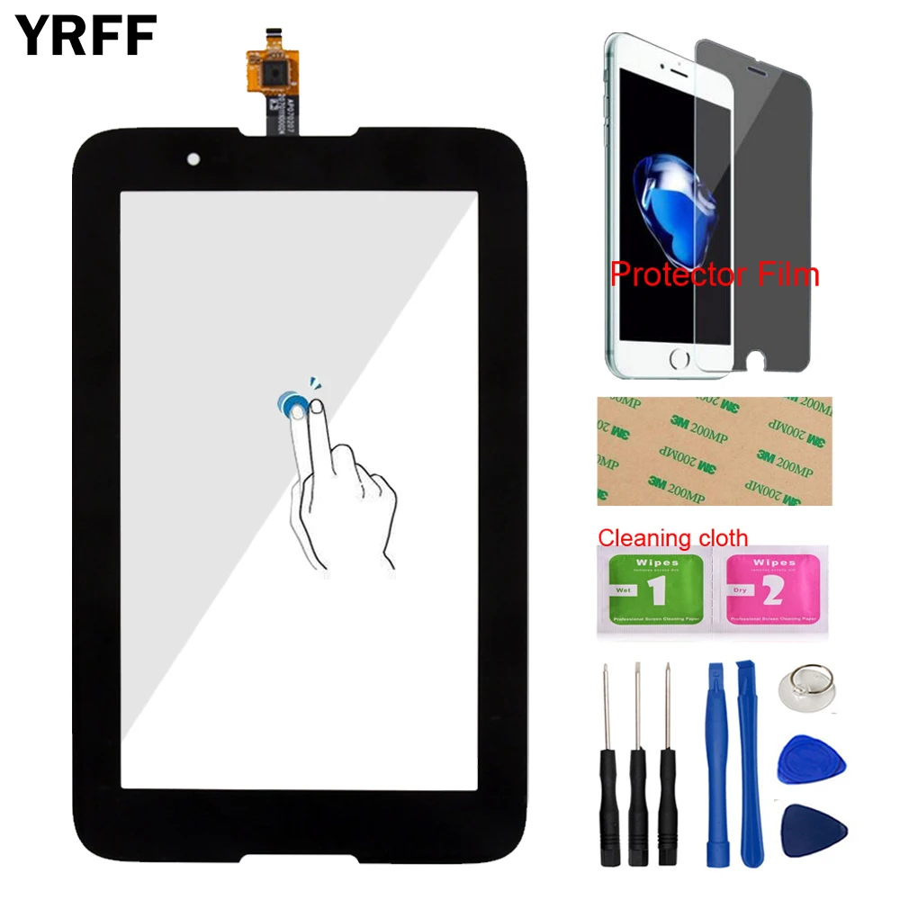 

7.0'' Tablte Touch Screen Front Glass For Lenovo A3300 A3300T Touch Screen Digitizer Panel Glass Tools + Protector Film Adhesive