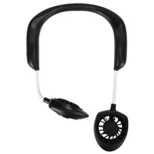 Black Portable Mini Double Head Fan Neckband Fan With Usb Rechargeable Air Cooler Travel Outdoor Office Black Portable Mini Double Head Fan Neckband Fan With Usb Rechargeable Air Cooler Travel Outdoor Office