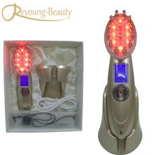 Мини РФ Электропорация мезотерапия RF EMS роста волос лазера вибрации питательный Настой питание для кожи расслабляющий массажер гребень