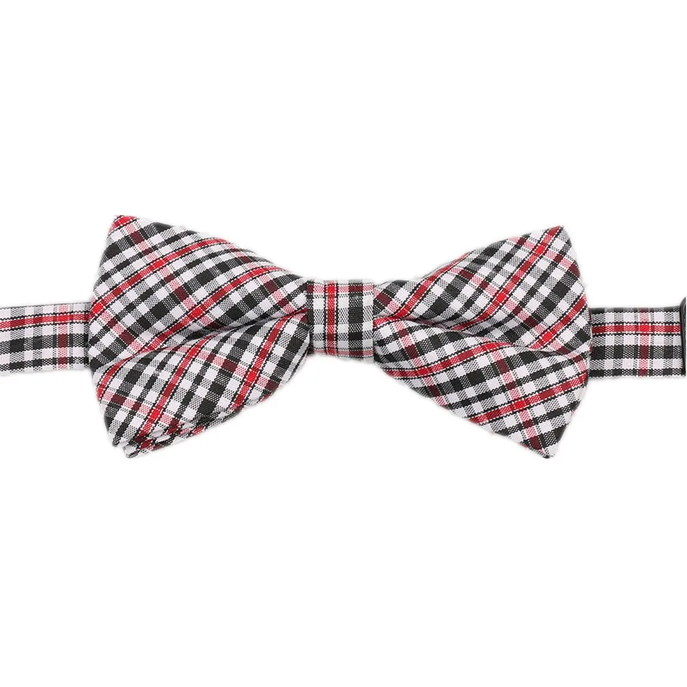 HOOYI Kids Bow Ties Plaid Cotton Butterfly Children Bowtie Party Gift Small size