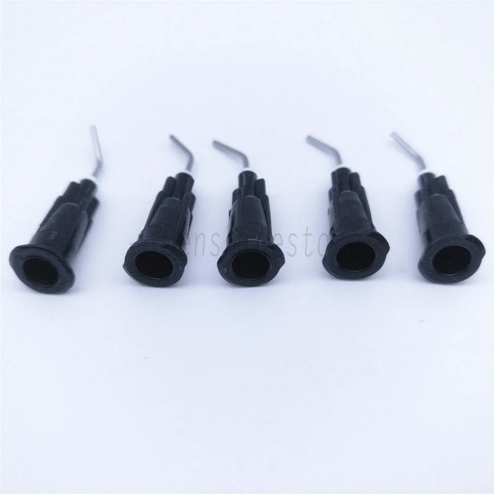 100 Pcs Dental Pre Bent Flow Needle Tips 20 Gauge SEALANT CEMENT Black | Красота и здоровье