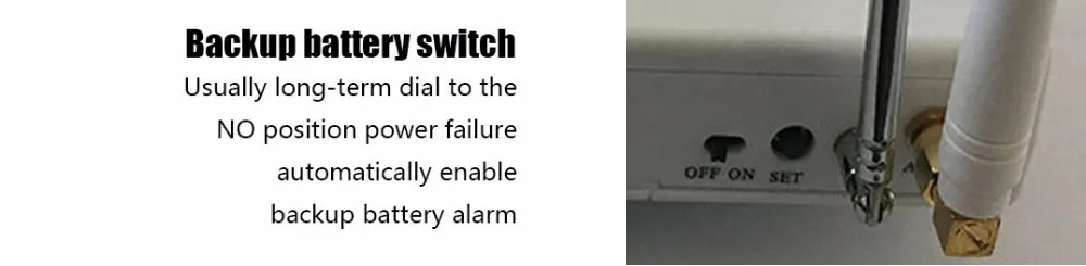 Acessórios de Alarme Sistema de Alarme Antena Dupla Casa Segurança Sinal 900 - 1800 1900 Russo Inglês 433 Mhz Gsm 8 433 mhz acessórios de alarme gsm sistema
