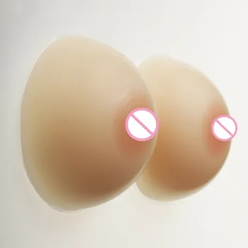 

1400g/pair Silicone 2019 Breast Forms TG Crossdresser Fake Boobs E Cup Breasts Bra Push Up Wireless Bra Pink Bra