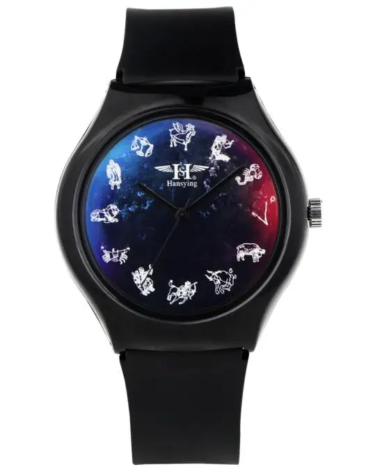 Hansying ночное небесное Созвездие Креативный дизайн для мальчиков и девочек и женщин мужские наручные водонепроницаемые кварцевые часы relogio masculino - Цвет: HS1003B
