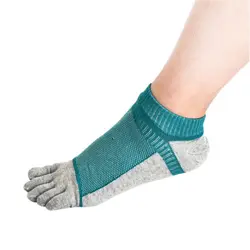 6 цветов Для мужчин пять пальцев ног Носки для девочек Повседневное хлопок лоскутное Дышащие носки все сезоны сетки носком Носки для