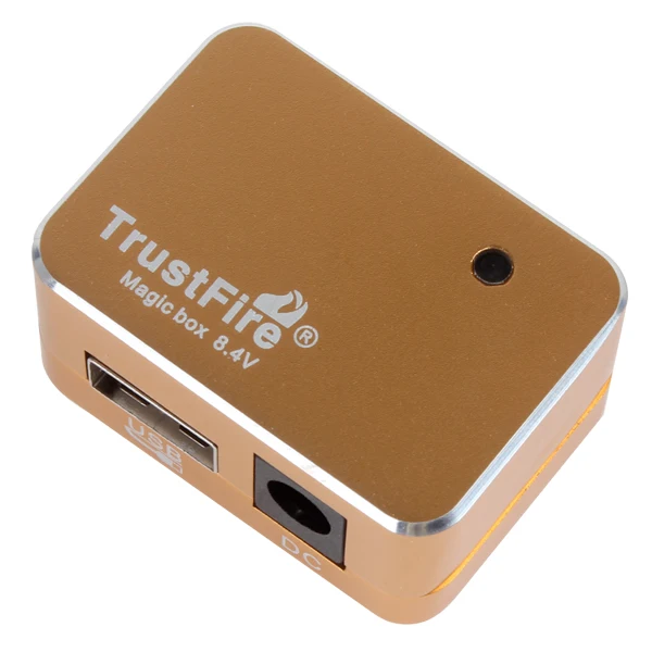 

TrustFire 8.4V Exquisite Magic Box Battery Pack Adapter with Micro USB Output for LED Bicycle Light Mobile Phone MP3 Tablet