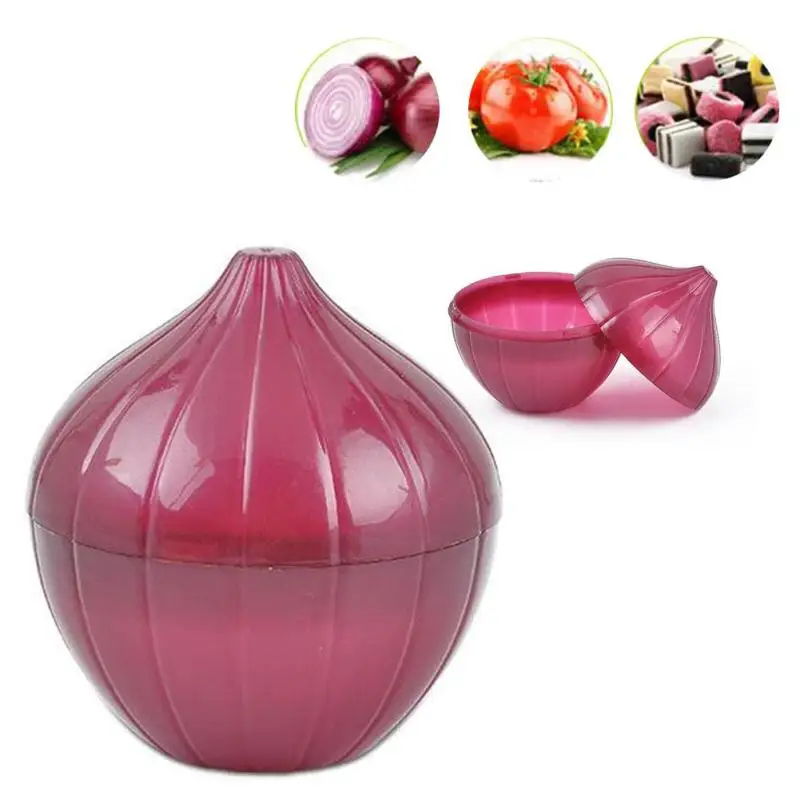 Plastic Onion Shaped Food Storage Box Kitchen Grain Sealed Cans Food Container 
