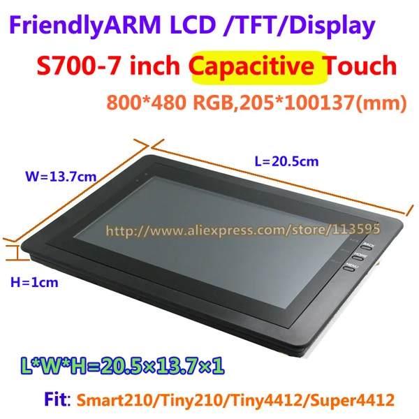 Совет по развитию FriendlyARM Smart210+ S702 7-дюймовый емкостный ЖК-дисплей 512 М Оперативная память+ 512 М флэш Cortex A8 Android Linux