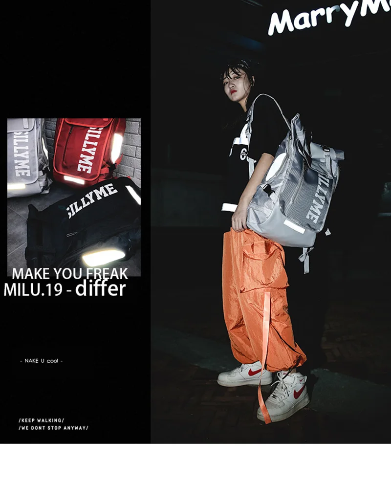 Hip hop Style Unisex Backpack Street Fashion Harajuku Letter Print Travel Bag Sports Backpack 8 20190118_004312_000