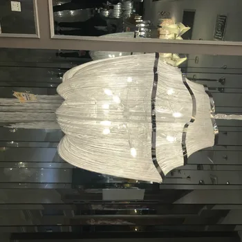 

Atlantis Chandelier Lamp 3 layers Italy Tassels Light Modern Gold/Silver/Bronze Aluminum Chain Chandelier for Living Room