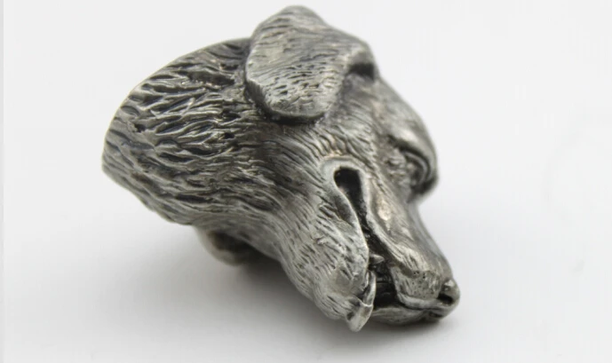 antique pewter kitchen cabinet knobs dog head handles furniture hardware dresser cupboard door handles home decoration hardware